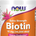 NOW Foods Biotin 10 mg (10,000mcg), Extra Strength 120 Veg Capsules