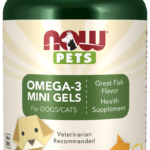 NOW Pets Omega-3 Mini Gels 150 Softgels for Dogs & Cats