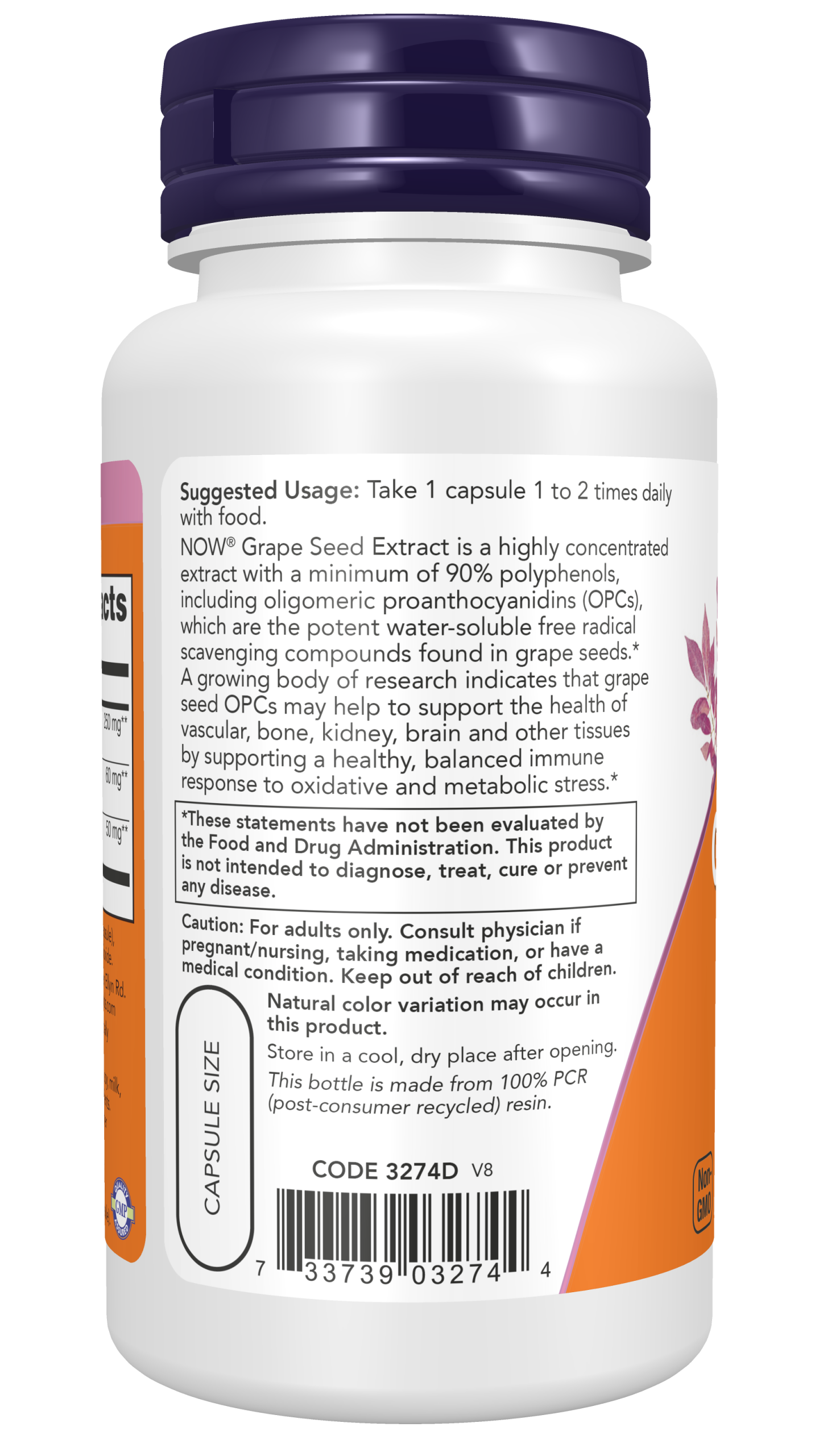 3274 v8 Left Grape Seed 250mg