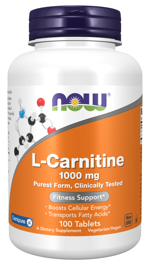 NOW Foods L-Carnitine Tartrate 1000mg 100 Tabs