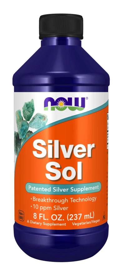 NOW Foods Silver Sol Liquid 8 oz. Bottle