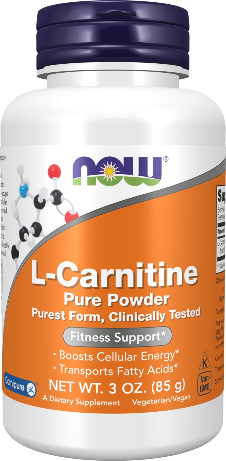 NOW Foods L-Carnitine Pure Powder - 3 oz. Tartrate Powder