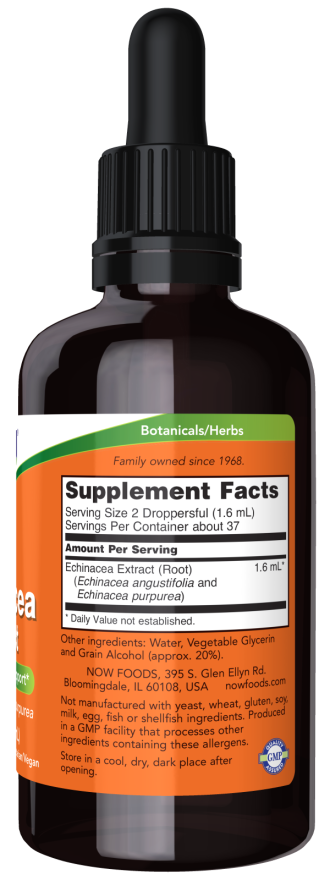 NOW Foods Echinacea Extract Liquid - 2 fl. oz. - Image 3