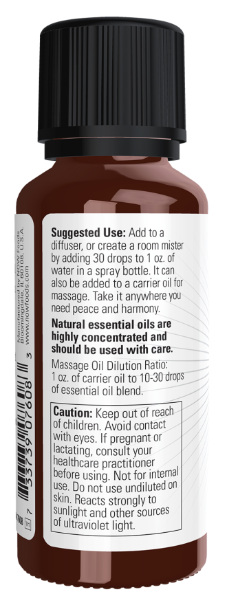 NOW Foods Peace & Harmony Oil Blend 1oz - Image 2