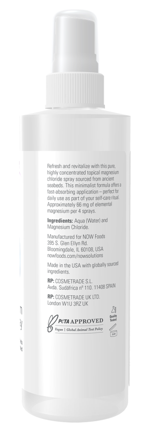 NOW Foods Magnesium Topical Spray 8oz. Bottle - Image 2