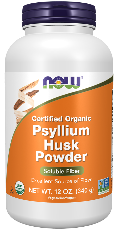 NOW Foods Psyllium Husk Powder Organic 12 oz