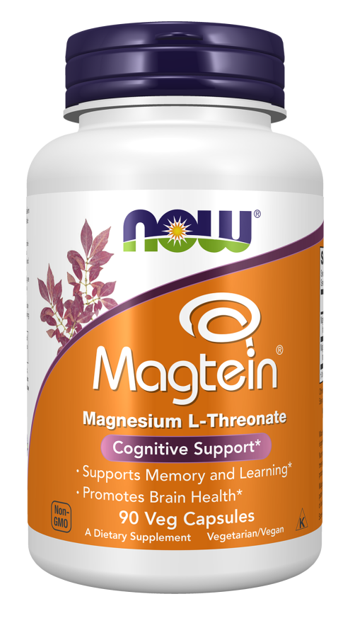 NOW Foods Magtein® 90 & 180 Veg Capsules