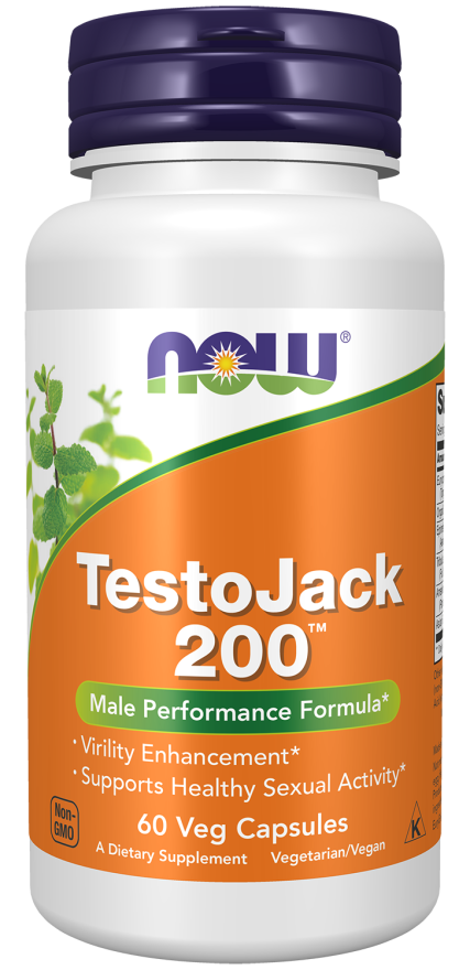 NOW Foods TestoJack 200 60 & 120 Caps - Image 2