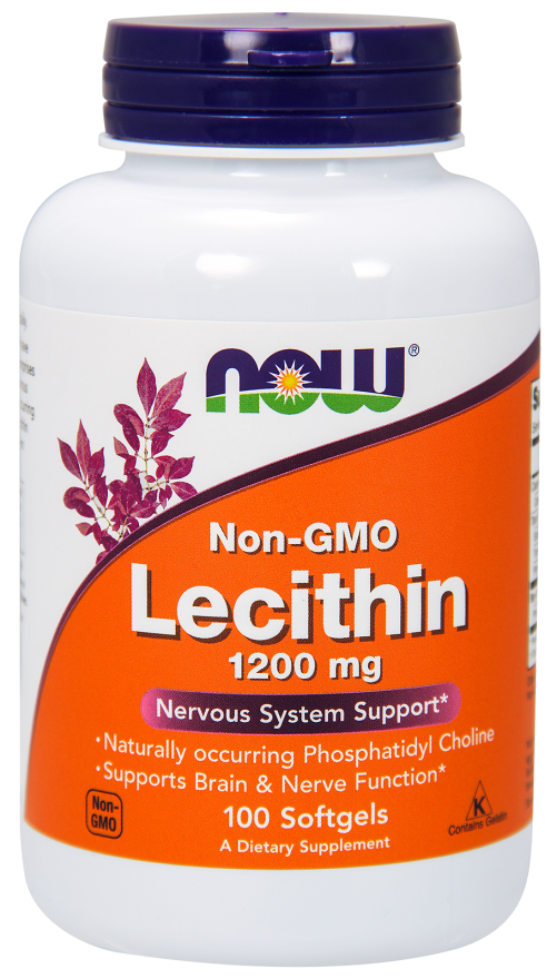 NOW Foods Lecithin 1200mg 100 Softgels GoldenTrainer Performance