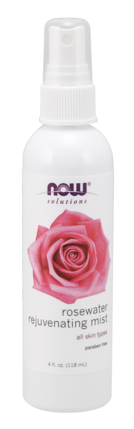 NOW Foods Rosewater Rejuvenating Mist 4oz Bottle
