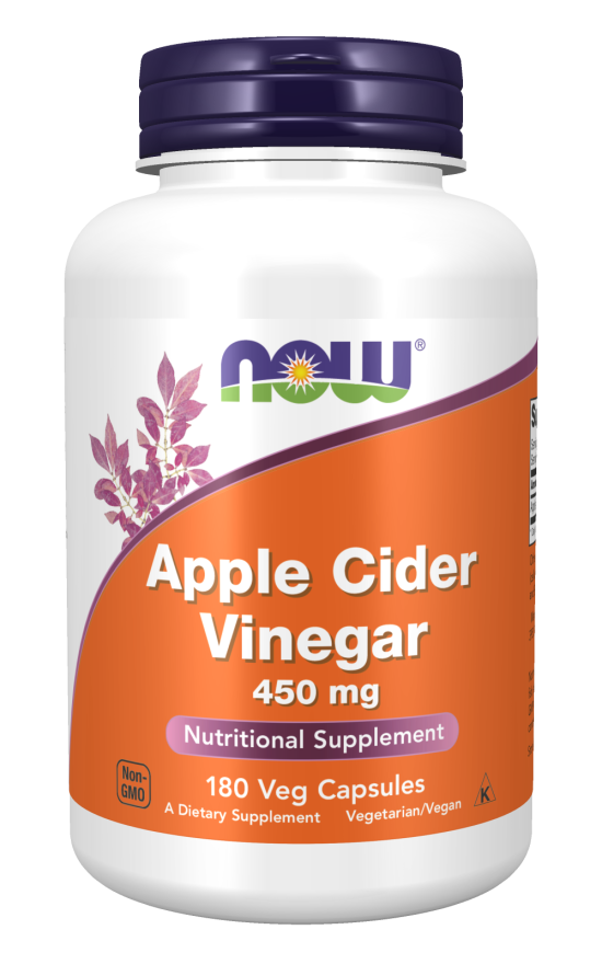 NOW Foods Apple Cider Vinegar 450mg 180 Caps