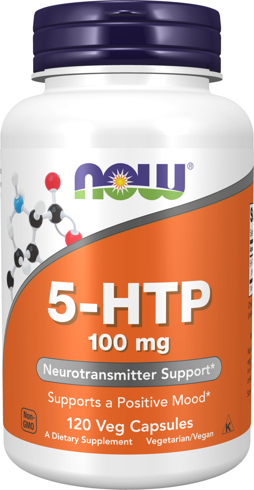 NOW Foods 5-HTP 100mg 60 VCaps & 120 VCaps