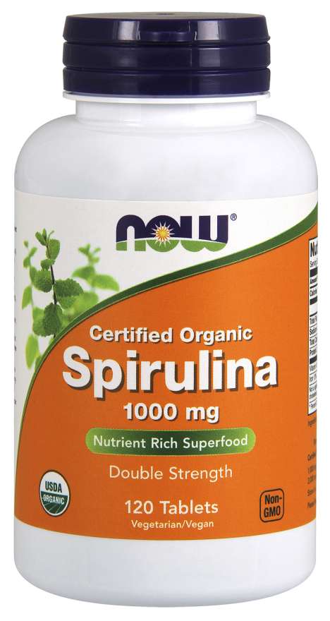 NOW Foods Spirulina 1000mg 120 Tabs