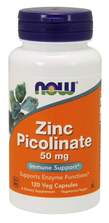 NOW Foods Zinc Picolinate 50mg 120 Caps