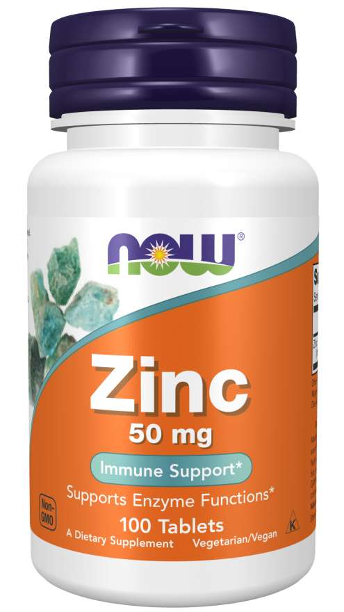 NOW Foods Zinc Gluconate 50mg 100 Tabs