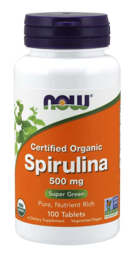 NOW Foods Spirulina 500mg 100 Tabs