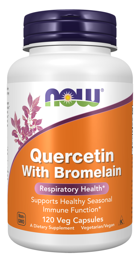 NOW Foods Quercetin with Bromelain 120 & 240 Veg Capsules
