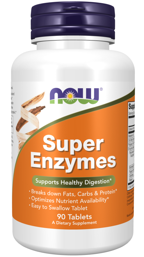 NOW Foods Super Enzymes 90 & 180 Tabs - Image 2