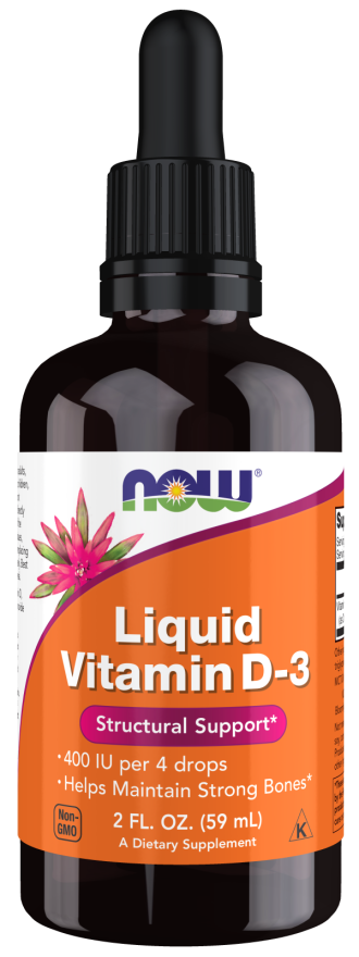 NOW Foods Liquid Vitamin D-3 2 FL OZ.