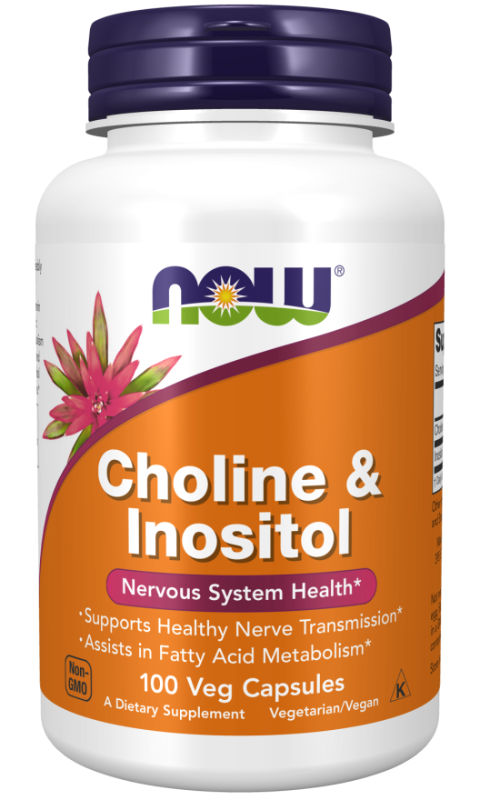 NOW Foods Choline & Inositol 100 Veg Caps