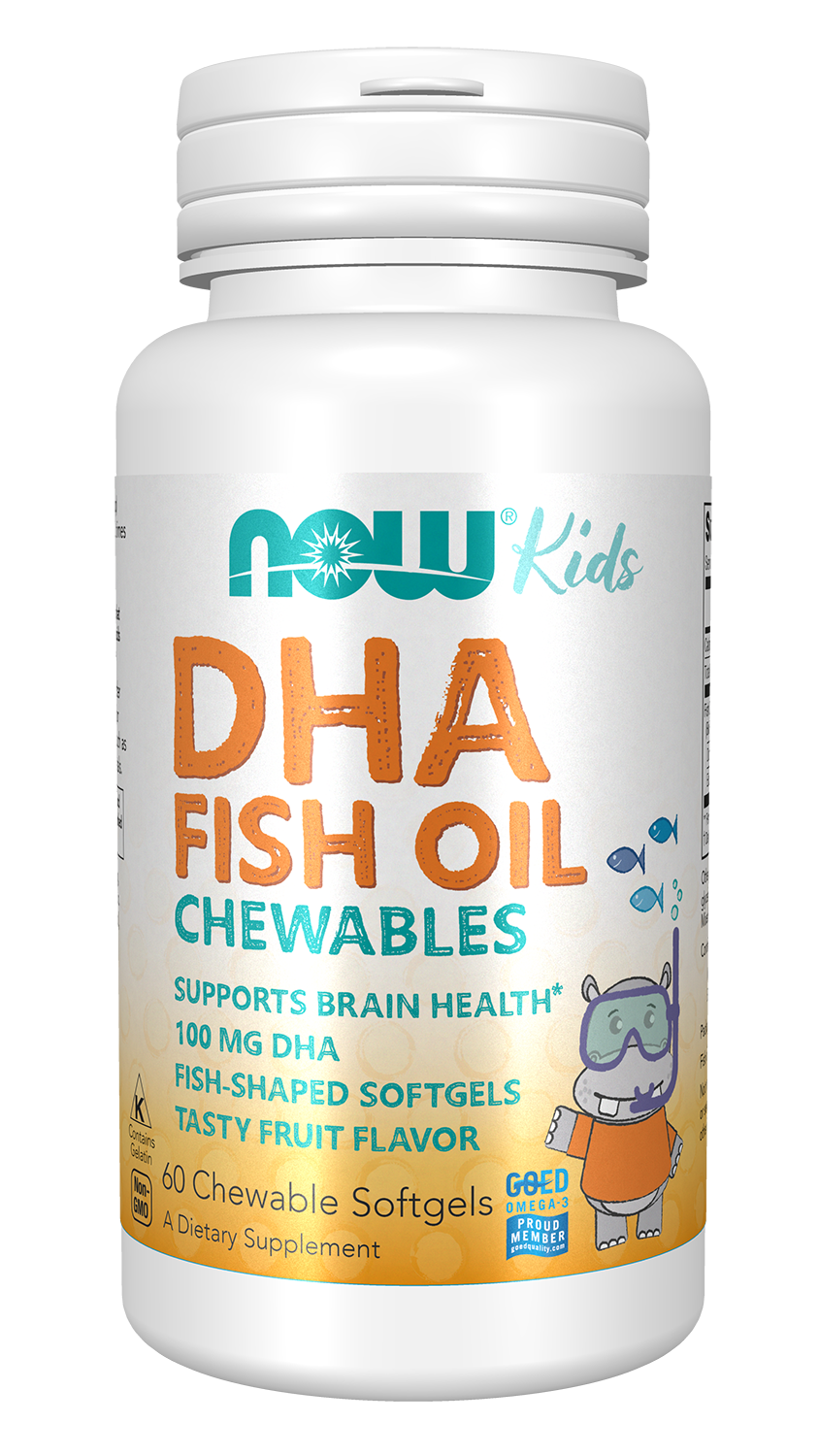 NOW Foods Kids DHA Chewables 60 Softgels