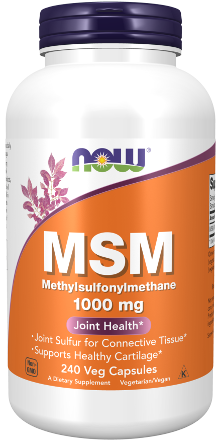 NOW Foods MSM 1000 mg 240 Veg Capsules