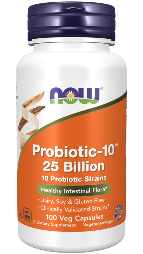 NOW Foods Probiotic-10 25 Billion 100 Veg Caps