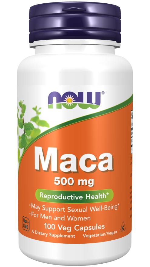NOW Foods MACA 500mg 100 Veg Caps