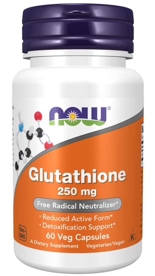 NOW Foods Glutathione 250 mg 60 Veg Capsules