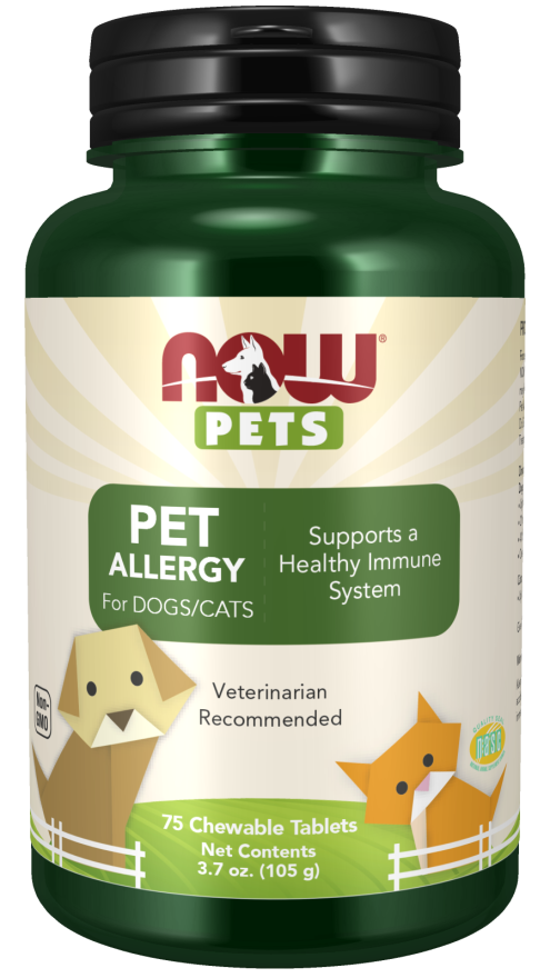 NOW Foods Pet Allergy 75 Chewable Tablets
