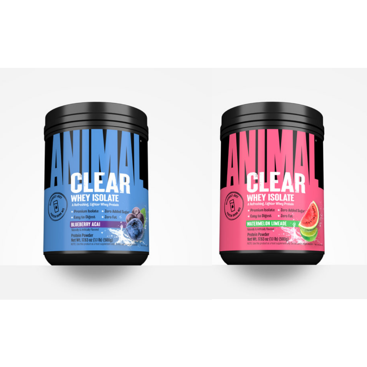 Universal Nutrition Animal Whey Isolate Clear Protein Powder 1.14 lb 20 Servings