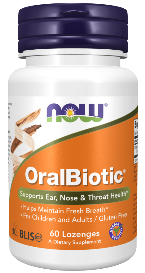 NOW Foods Oralbiotic 60 Lozenges
