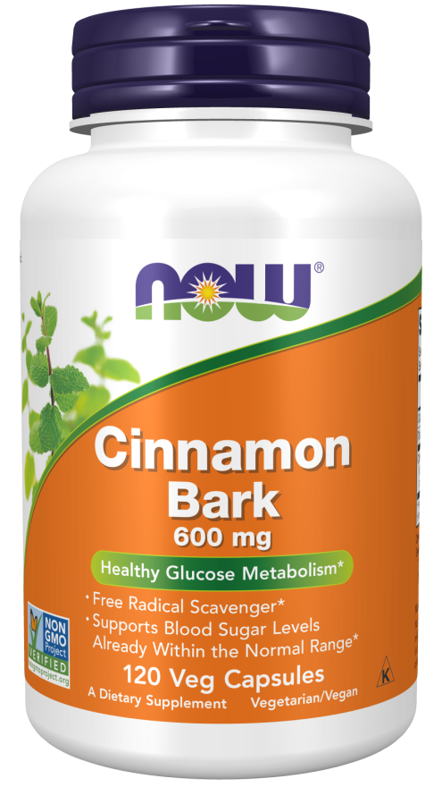NOW Foods Cinnamon Bark 600mg 120 Caps