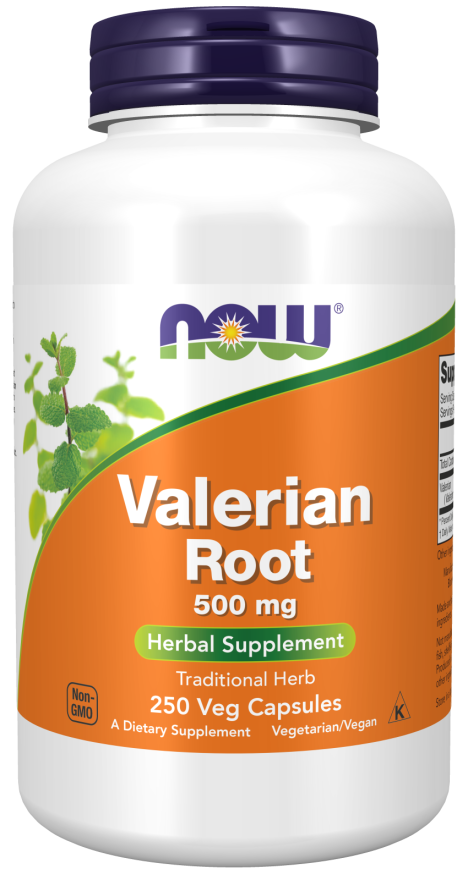 NOW Foods Valerian Root 500mg 250 Veg Capsules