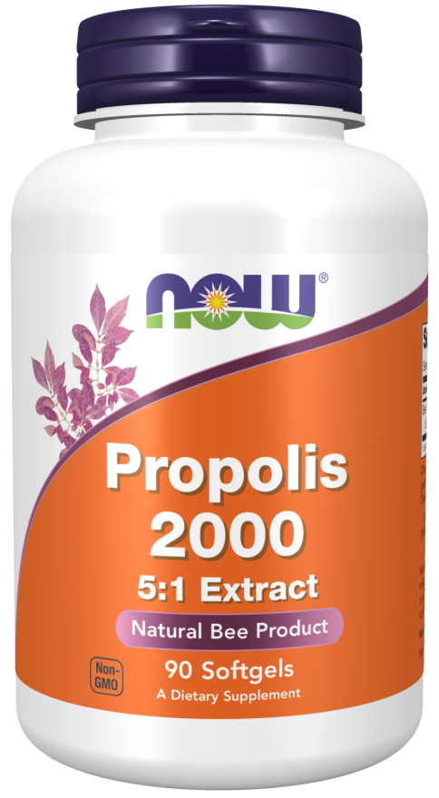 NOW Foods Propolis 2000 5:1 Extract 90 Softgels
