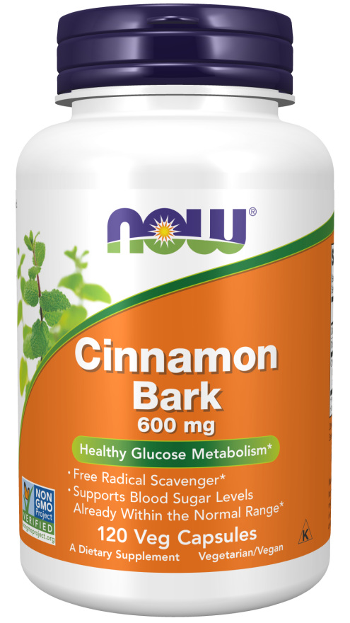 NOW Foods Cinnamon Bark 600mg 120 VCaps