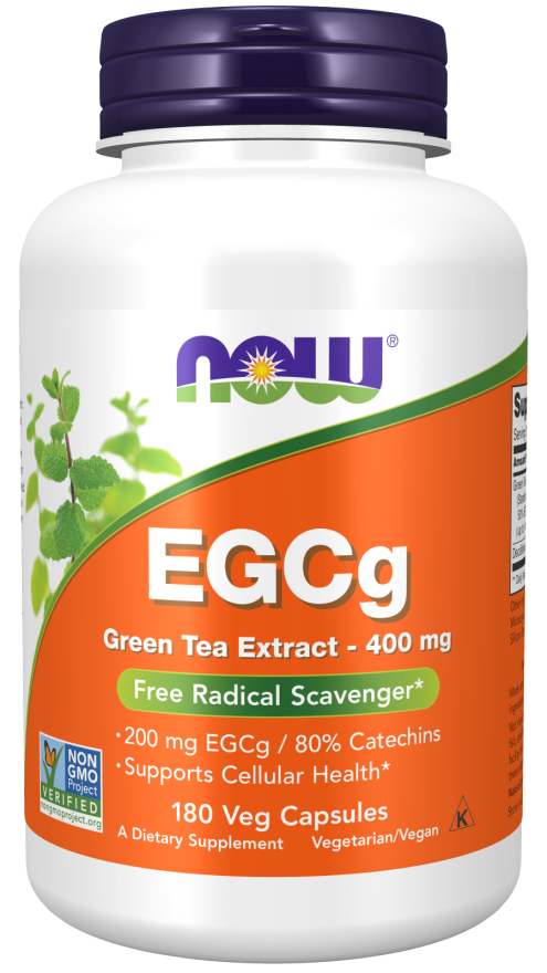 NOW Foods EGCg Green Tea Extract 400mg - 90 & 180 Veg Capsules