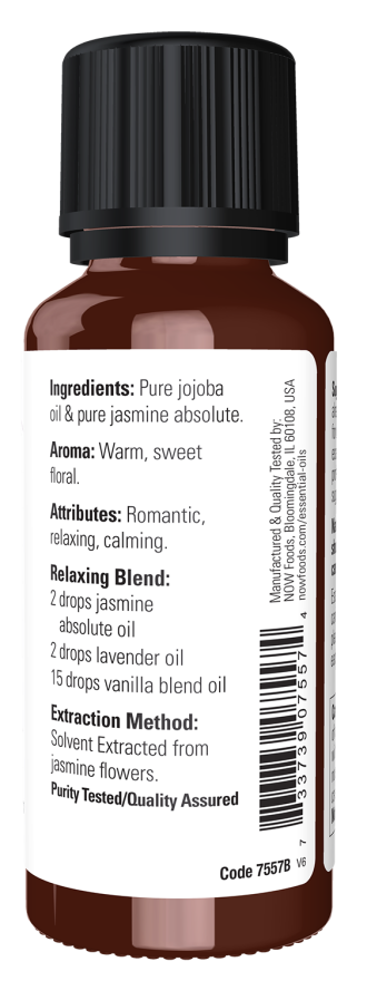 NOW Foods Jasmine Absolute 7.5% Oil Blend 1oz - Image 2