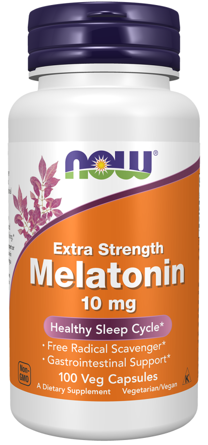 NOW Foods Melatonin Extra Strength 10 mg Veg Capsules