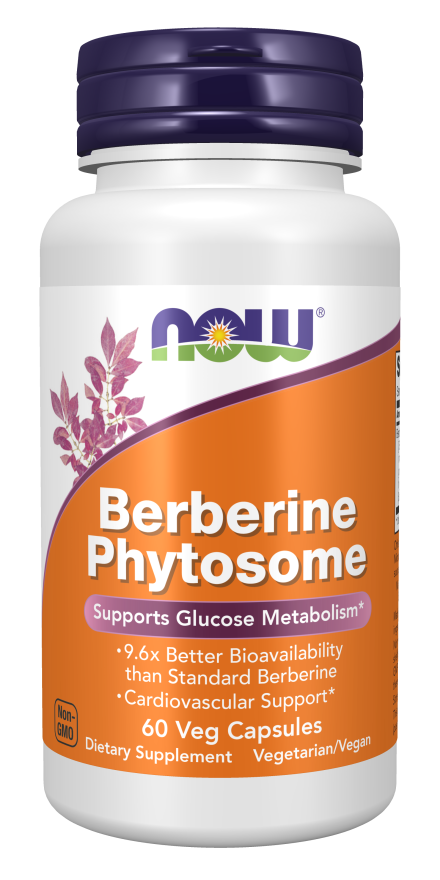 NOW Foods Berberine Phytosome 60 Veg Capsules