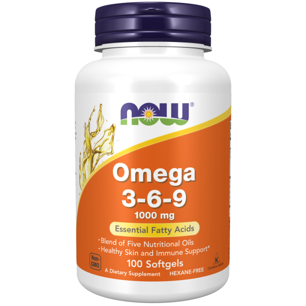 NOW Foods Omega 3-6-9 1000 mg 100 Softgels