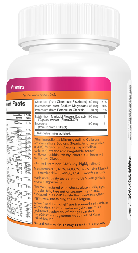 NOW Foods Daily Vits™ 100 or 250 Tablets - Image 3