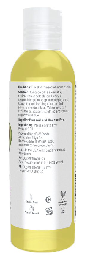 NOW Solutions Avocado Oil 4 fl oz - Image 2