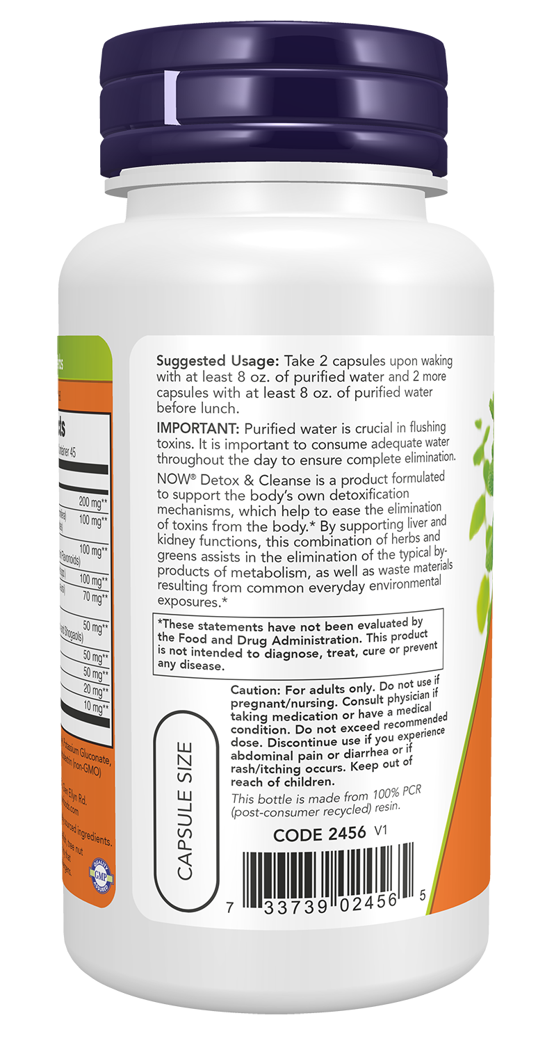 NOW Foods Detox & Cleanse - 90 Capsules - Image 3