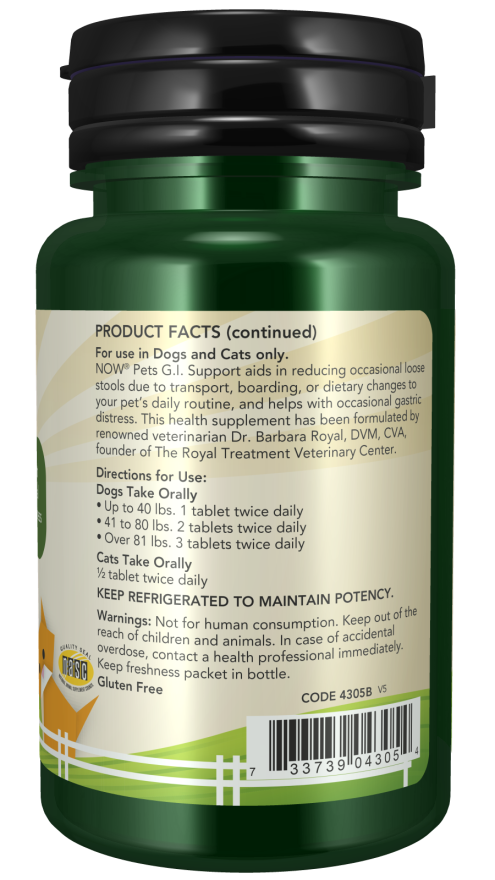 G.I. Support Chewable Tablets for Dogs & Cats