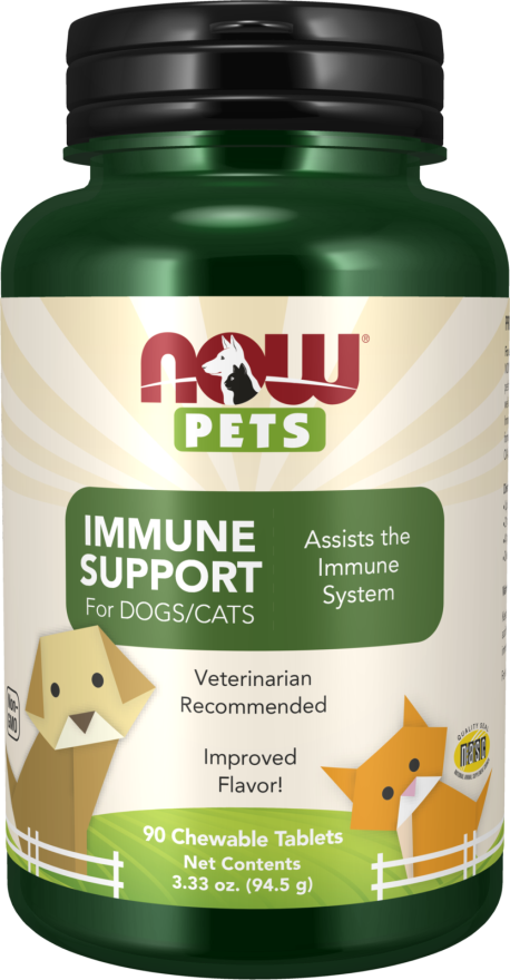 NOW Foods Immune Support 90 Chewable Tablets for Dogs & Cats