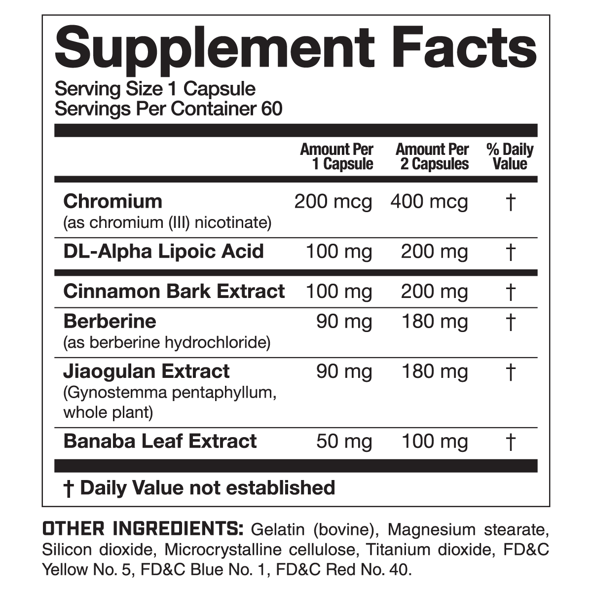 MAGNUM Nutraceuticals MIMIC - Natural GDA - 60 Capsules - Image 6
