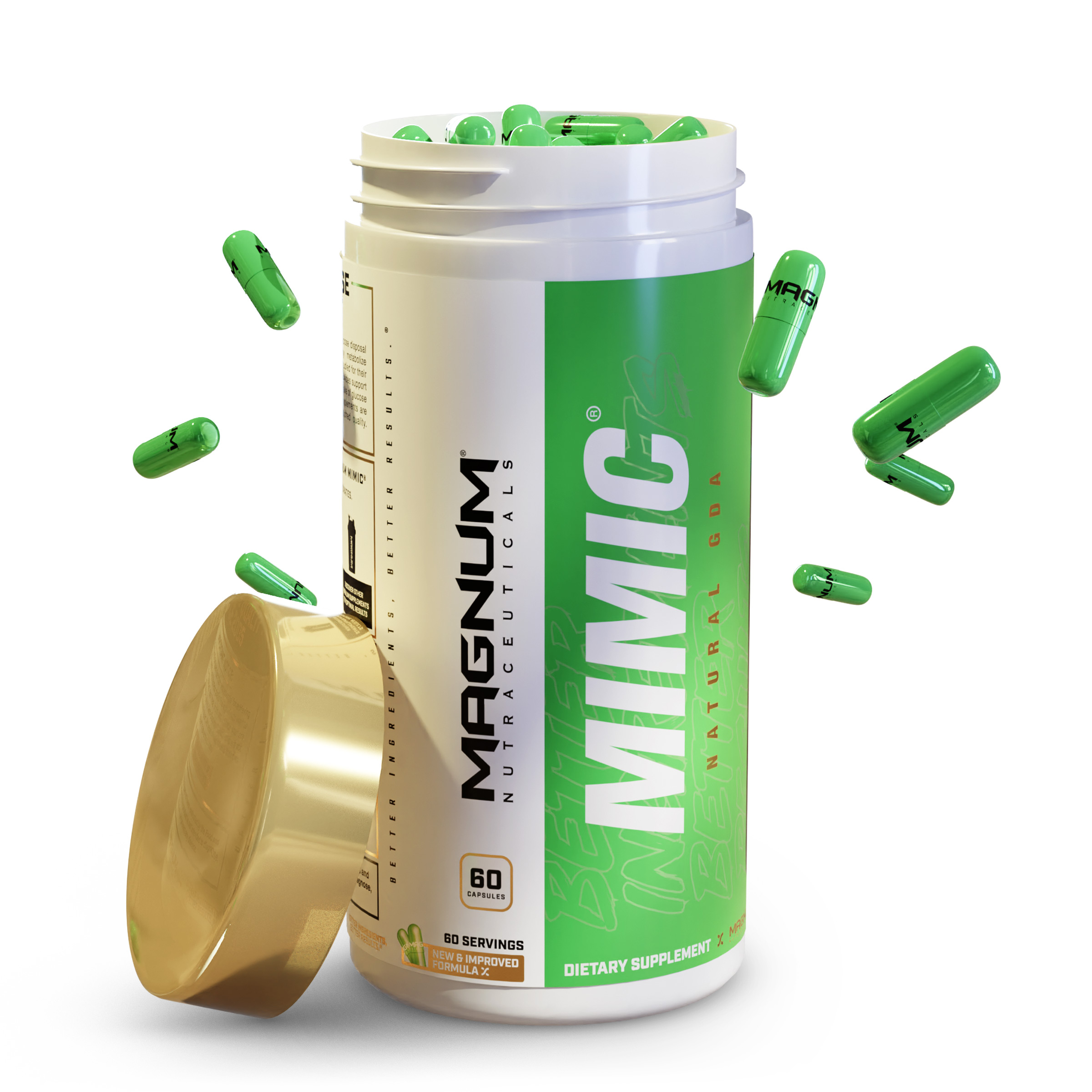 MAGNUM Nutraceuticals MIMIC - Natural GDA - 60 Capsules - Image 5