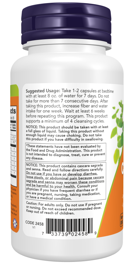 NOW Foods 7-Day Colon Cleanse 56 Veg Capsules - Image 3