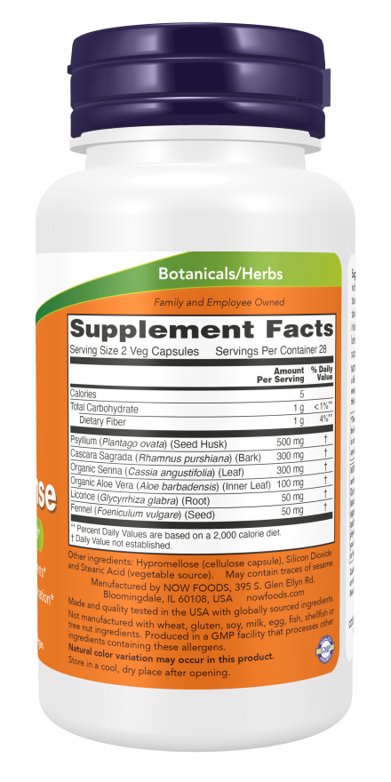 NOW Foods 7-Day Colon Cleanse 56 Veg Capsules - Image 2
